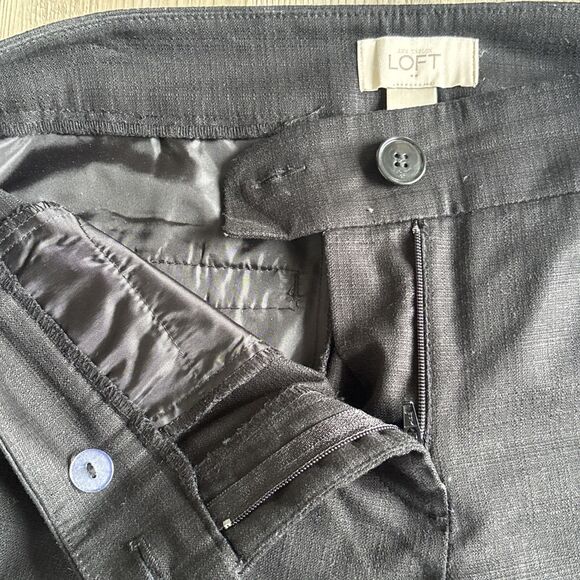 Ann Taylor Loft Original Black Dress Ankle Pants Size 4 - Picture 7 of 10